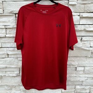 Under Armour The Tech Tee Mens XL Red Short Sleeve Athletic Shirt‎